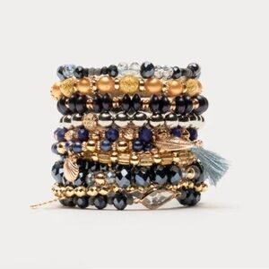 Frances Valentine Mykonos Beaded Stacked Bracelet